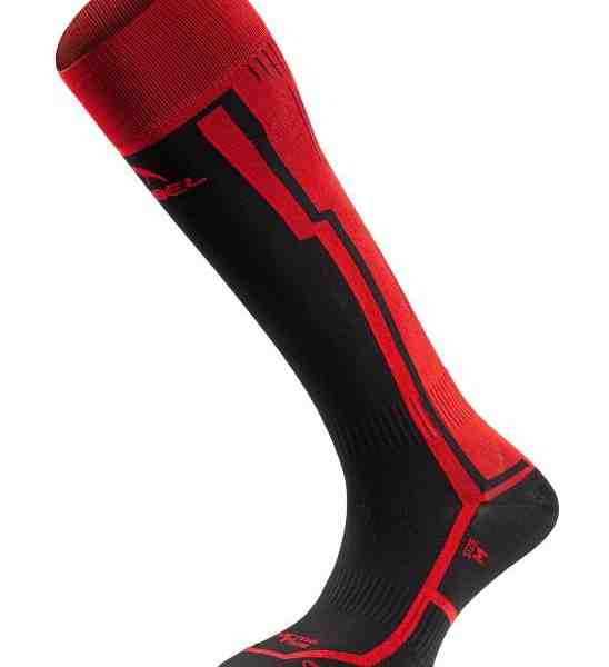 CALCETÍN ESQUÍ PRO Negro Rojo - LURBEL