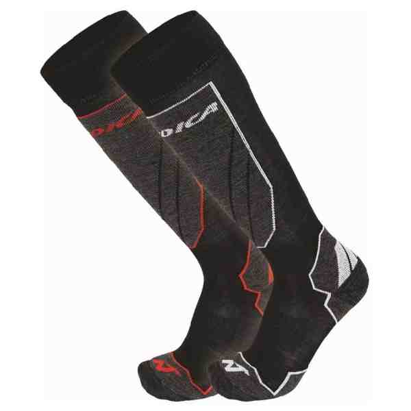 NORDICA CALCETÍN SKI PACK 2 UNI Gris-Rojo-Negro - NORDICA
