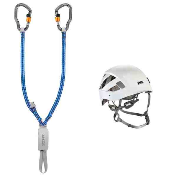 alquiler disipador y casco via ferrata