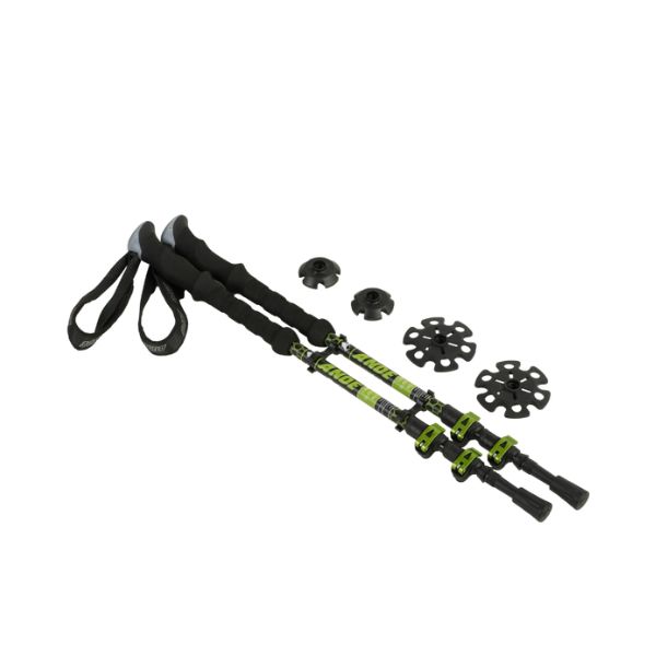 Bastó Telescòpic Nuptse Negre-llima - ANDE