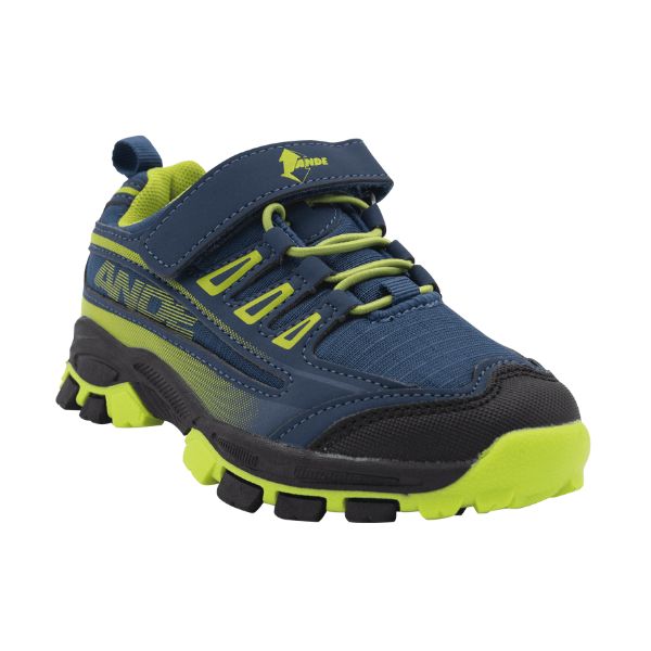Zapatilla de Trekking Niño New Tour Evo Azul Verde - ANDE