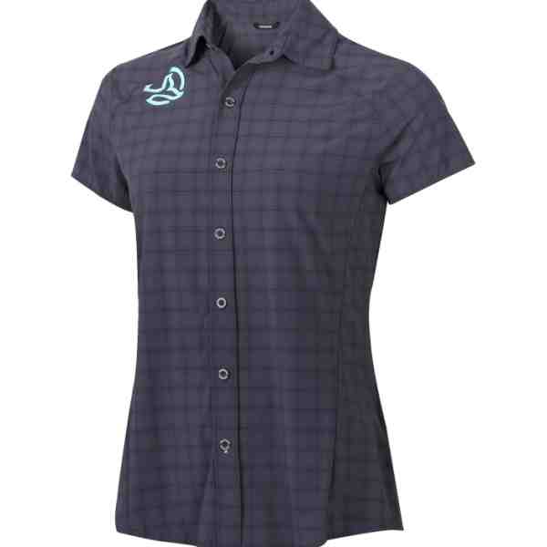 Camisa Manga Corta Britam ST Gris/Turquesa - TERNUA