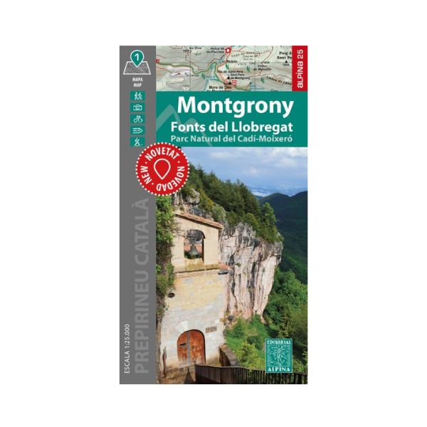Mapa de Montgrony Fonts del Llobregat  - ALPINA